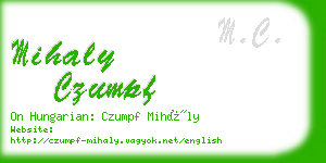 mihaly czumpf business card